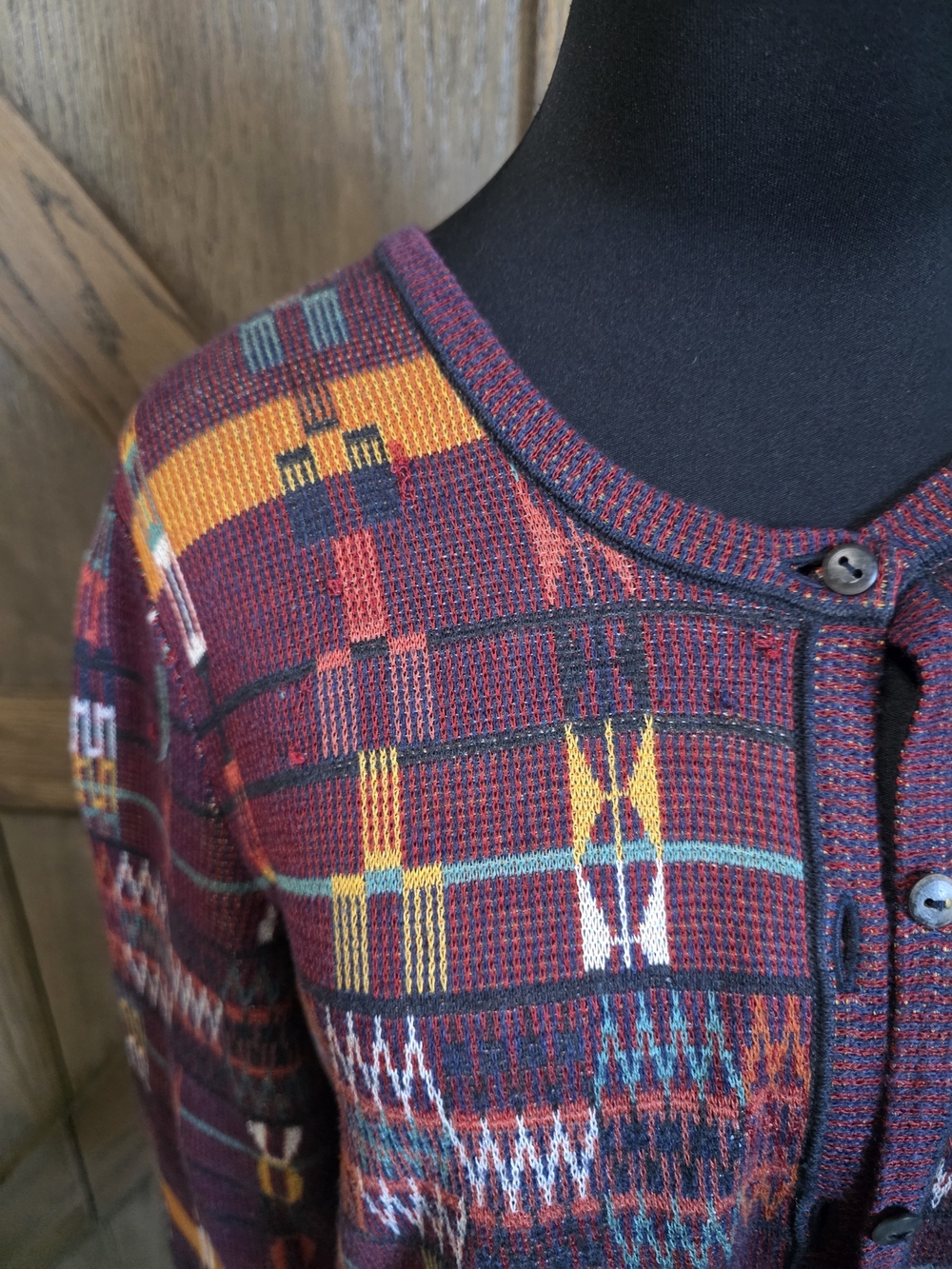 Peruvian Connection Patterned Knit Cardigan - Picture 4 of 6